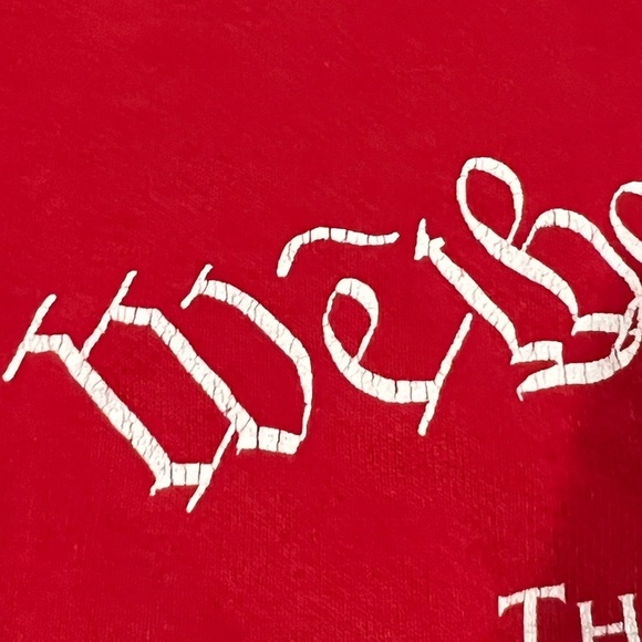 Vintage 80s The Constitution We the People Red 1980s USA Crewneck Sweatshirt - Picture 3 of 5